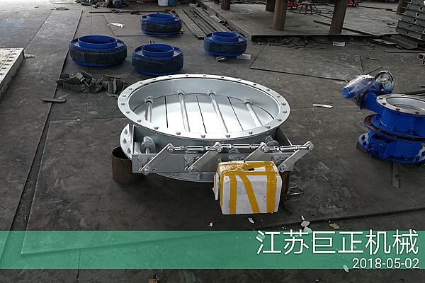 圓形擋板門（直徑200cm）生產(chǎn)場景一覽